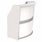 Linea Italia Curved Reception Desk with Counter, 72 inW x 32 inD x 46 inH, Gray/White ZUS290 - alternate 4